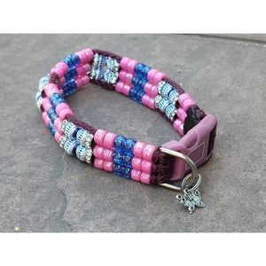 Custom Handmade Beaded Bling Dog Collar
